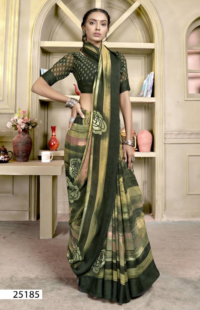 Ihana By Vallabhi Daily Wear Printed Georgette Sarees Wholesale Shop In Surat